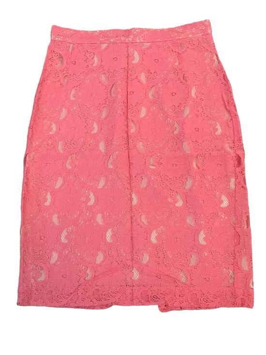 H&M Dresses & Skirts - H&M Conscious Collection Women's Salmon Pink Lace Lined Pencil Skirt | Size 4
